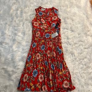 Red Floral Dress.